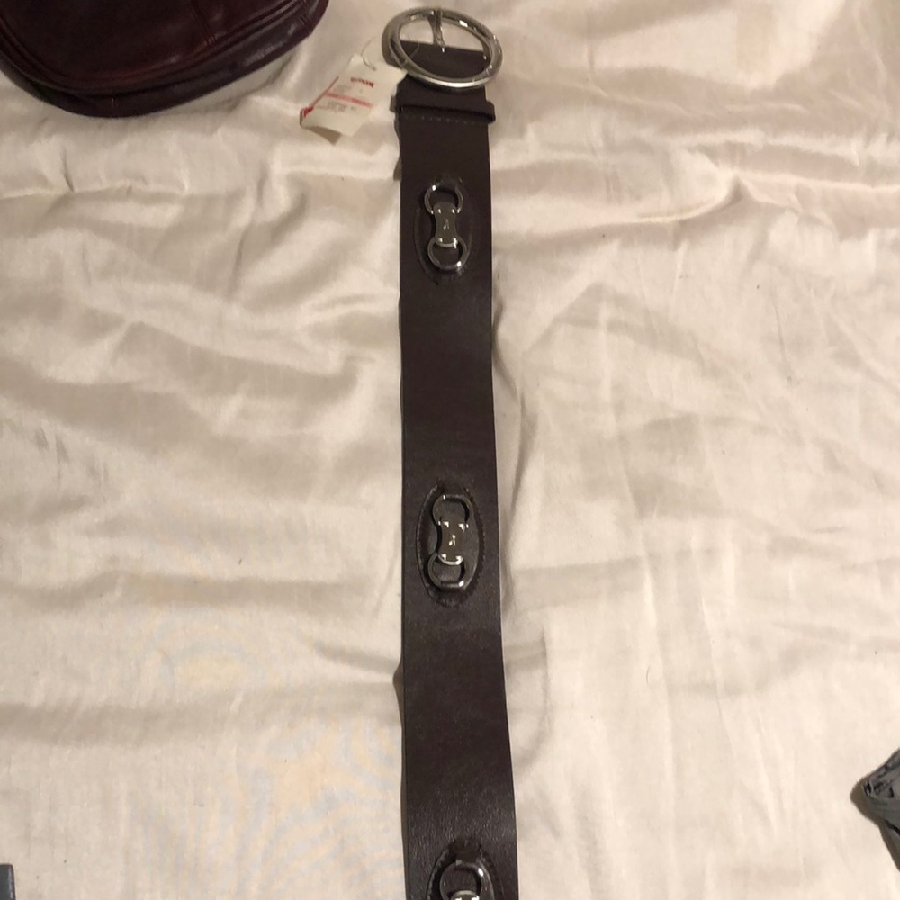 MK Brown Leather Belt